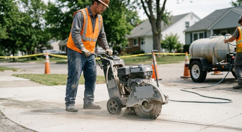 Sidewalk Cutting in Corpus Christi, TX