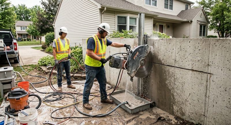 Foundation Wall Cutting in Corpus Christi, TX